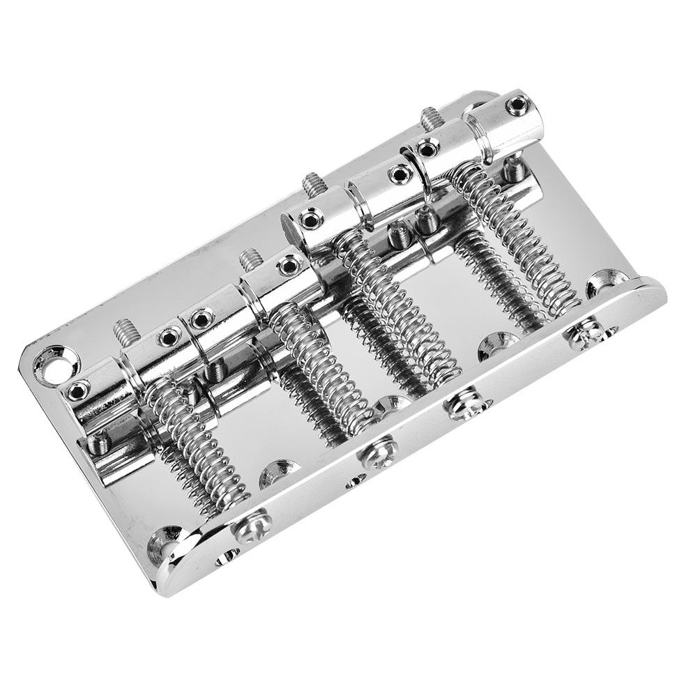 Профессиональный металлический четырехструнный басовый бридж для 4-струнной электробас-гитары
