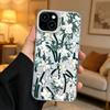 Модный цветной лазерный чехол с цветами для iPhone 17 16 Pro Max 15 14 Pro Max Plus 13 Mini 12 11 Pro Max Ударопрочные милые чехлы