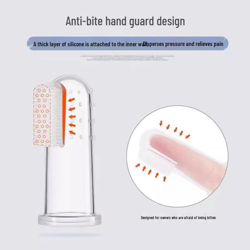 Newcomer Discount: Silicone Finger Sleeve Toothbrush for Cat and Dog Dental Care