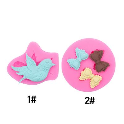 Птица Сорока Лук Помадка Торт Украшение Силиконовая Форма DIY Шоколад Лед Решетка Для Выпечки