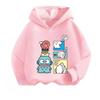 The New Cute Cartoon Printed Children's Hoodie for Autumn and Winter Is A Comfortable and Soft Top for Girls and Boys
