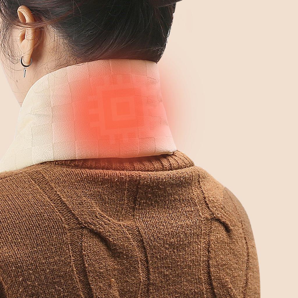 Electirc Neck Wrap Heated Scarf 3 Temperature Adjustable Safe USB Heating Scarf Cotton Nylon and Plush Cozy Comfortable