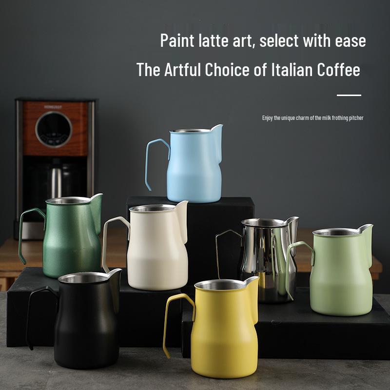 Кувшин для латте из нержавеющей стали: Питчер для взбивания молока для латте-арта