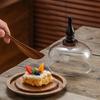 Со стеклянным пылезащитным чехлом, подставка для десерта, деревянный поднос для хранения, столовые приборы, коробка для масла, магазин