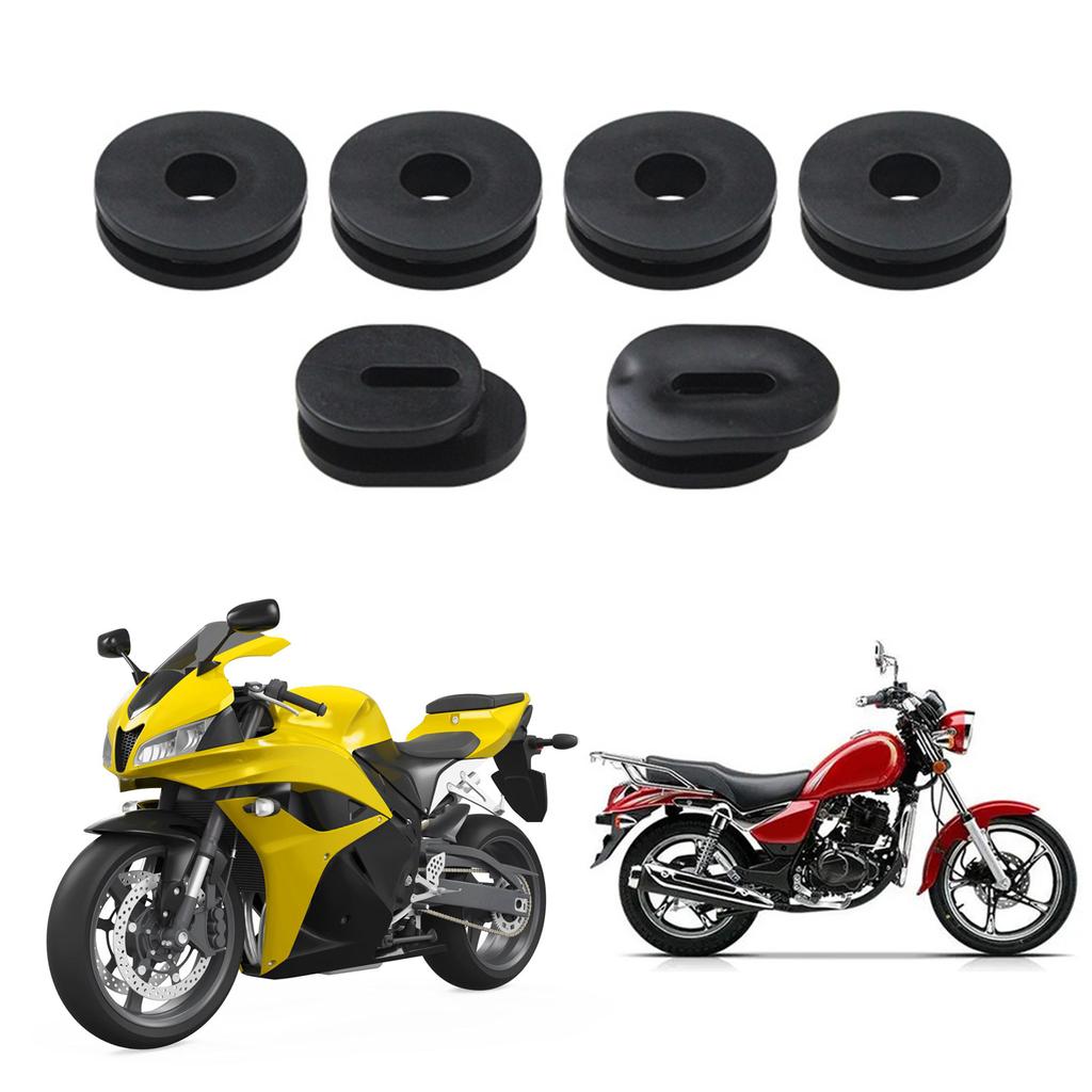 6Pcs/12pcs Replacement Rubber Gasket Motorcycle Fairing Side Cover Grommets Side Panel Fairing Washer Spacer for GS125
