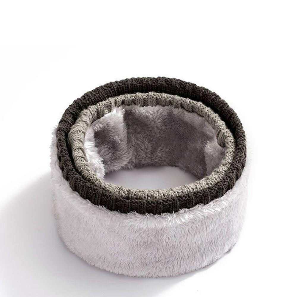 Coldproof Knitted Ring Scarf Warm Wrap Neck Scarves Fashion Thicken Plush Scarf Winter Accessories