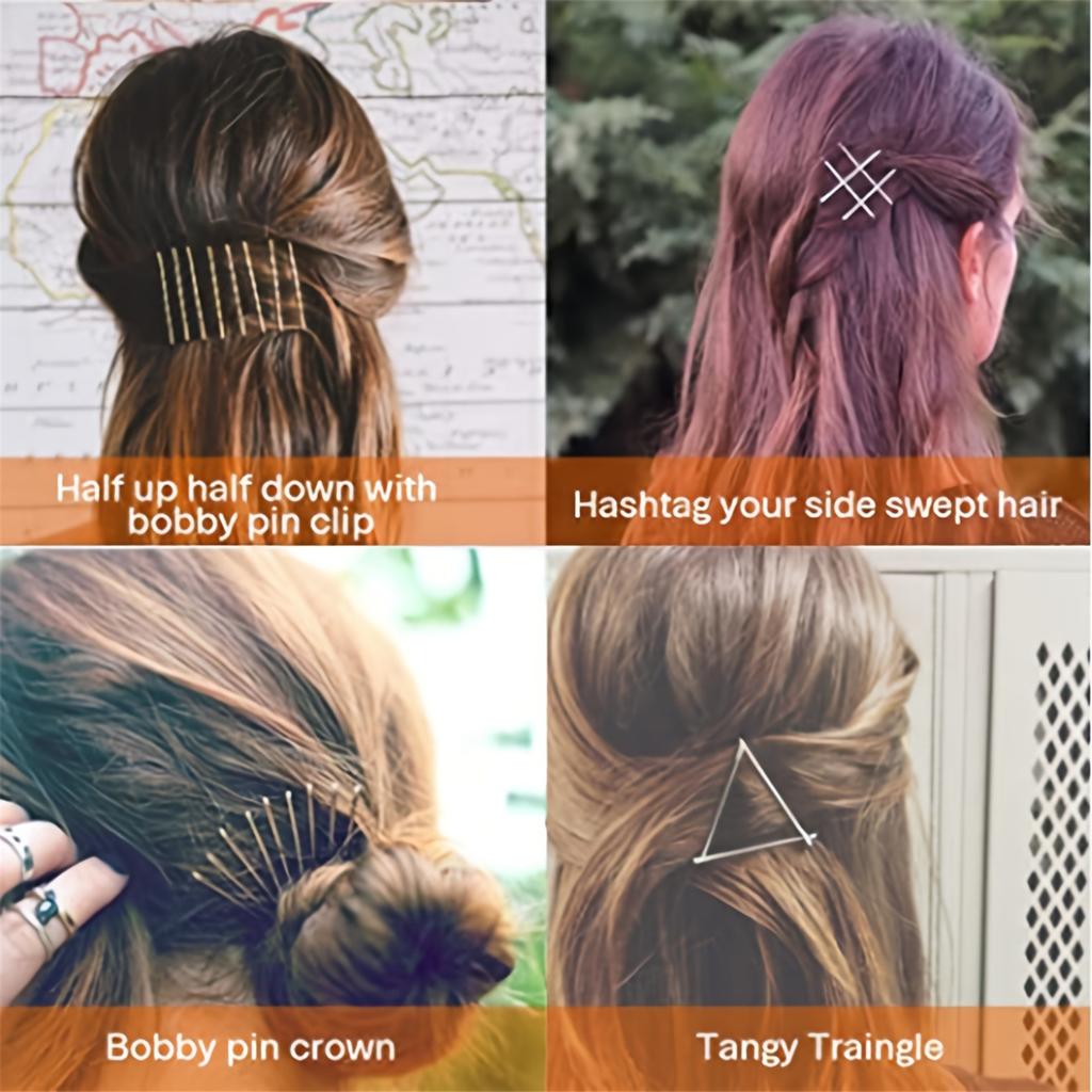 50pcs Bobby Pins For Everyday Hairstyles Practical Metal Hair Clips Hair Styling For Different Ages And Hair Colors
