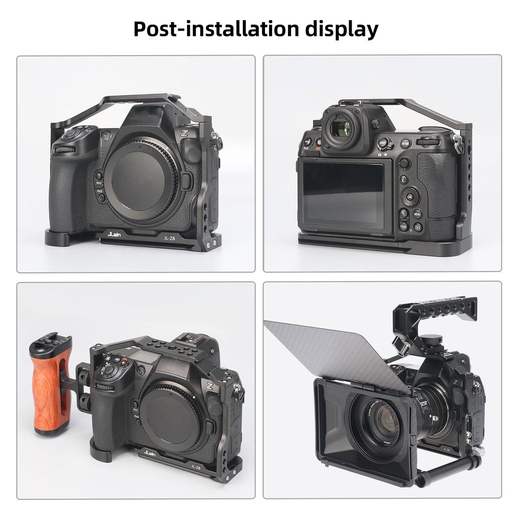 Клетка для камеры JLwin JL-Z8 Видеоклетка для камеры из алюминиевого сплава с гнездом для магнитного ключа Крепление для холодной обуви