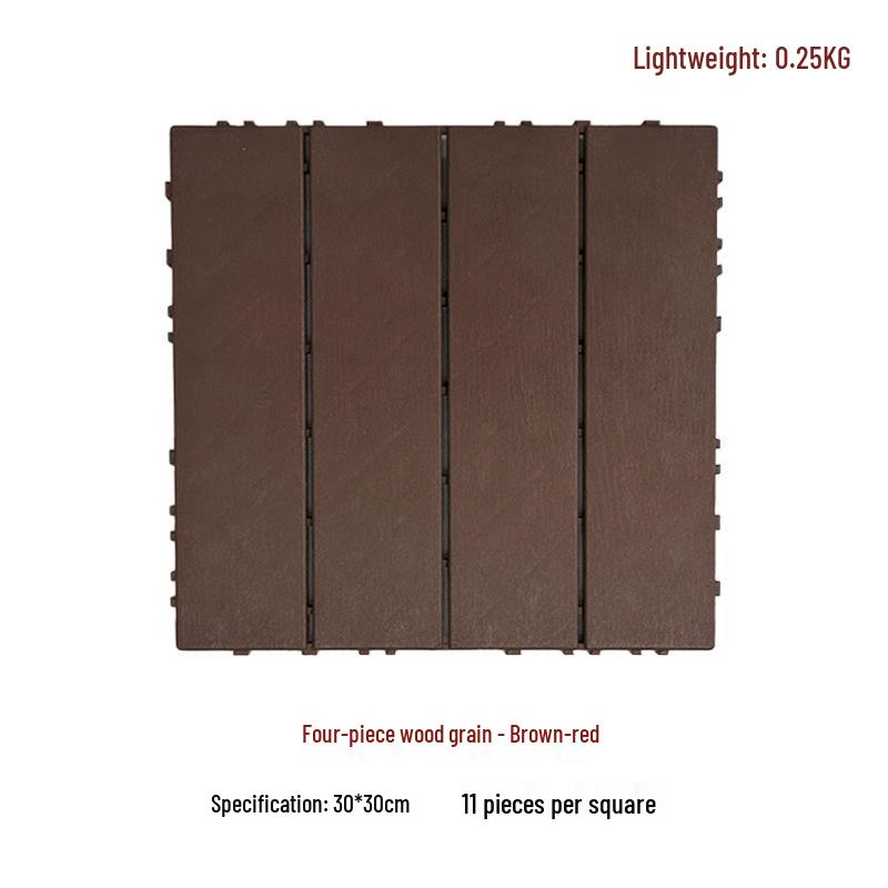 Замковое 30x30 Напольное покрытие из композитного пластика для улицы (Сад/Балкон)