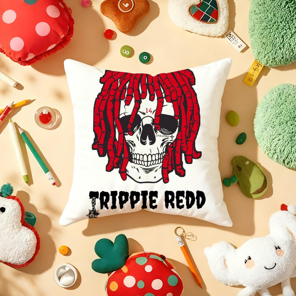 Rapper TTrippie Cool RRedd Cushion Cover Plush Fabric Soft DoubleSided Printed Sofa Warm Winter Home Gift Pillow Cover
