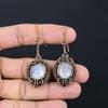 Moonstone Gemstone Handmade Pure Copper Wire Wrapped Wonderful Jewelry Earrings