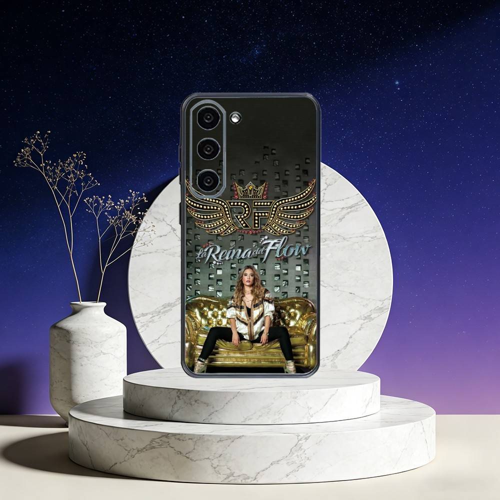 Queen of Flow La Reina Del Flow Phone Case For Samsung Galaxy A73,A72,A71,A70,A53,A52,A51,Others Soft Black Cover