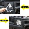 Для Hummer H2 2003-2009 Автомобильный стайлинг ABS Серебристый Кольцо-облицовка накладка накладка-стикер на переднюю противотуманную фару Автомобильные аксессуары для экстерьера