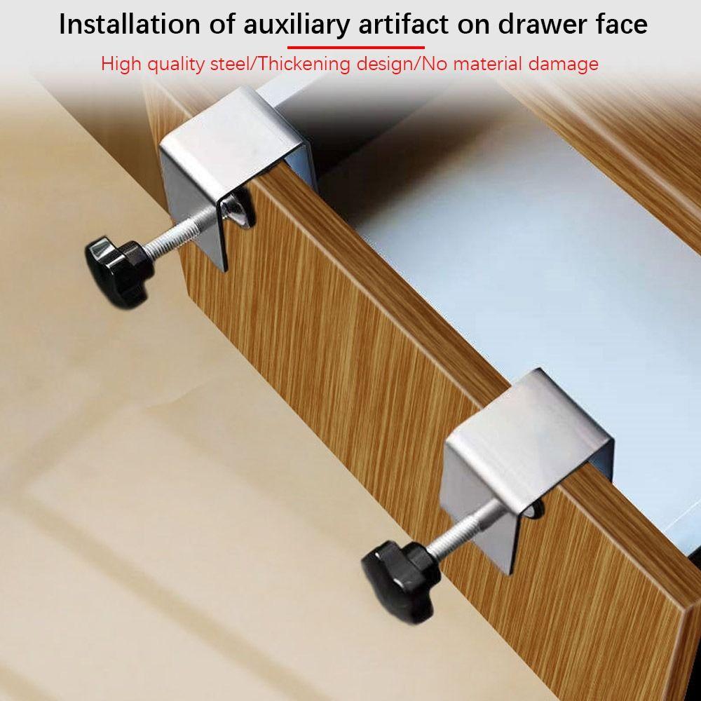 Стабильный нержавеющий стальной столярный кондуктор для крепежа, зажим для установки ящика, передняя панель ящика