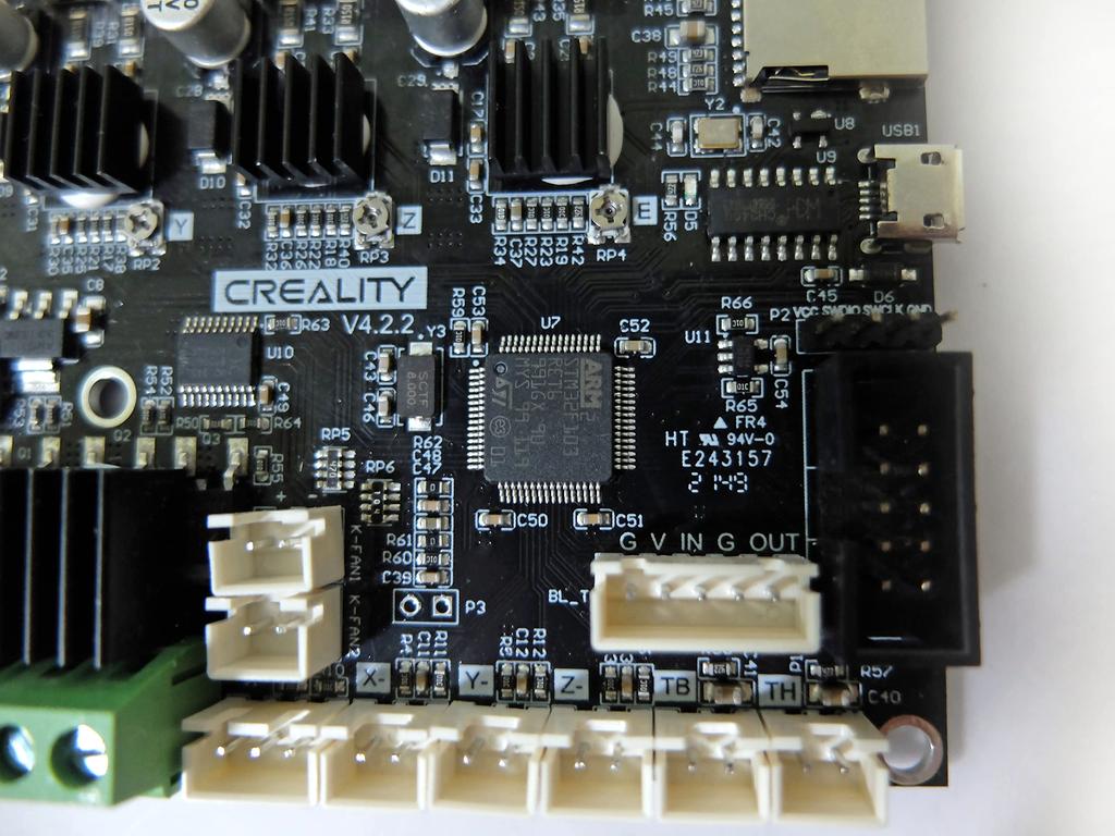 Creality Quiet Материнская плата Ender 3 Ender 3 Pro Ender 3 v2 Ender 5 TMC2208 Драйвер STM32 32 бит для Ender 3 Ender 3 V2 Ender 3 Ender 5 Pro и ремонт