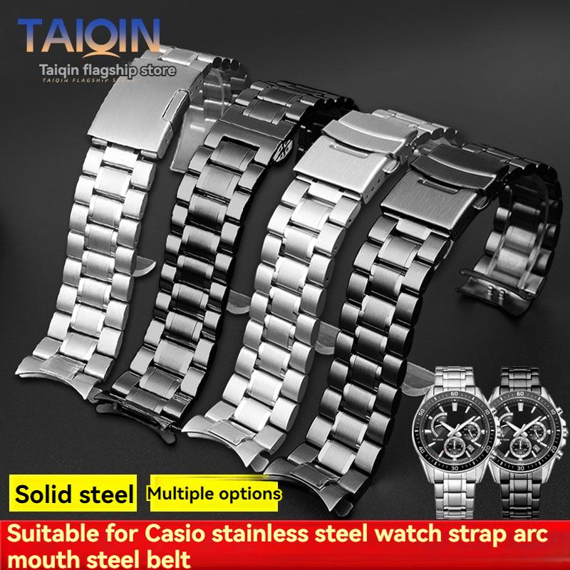 Ремешок из нержавеющей стали Для Casio MTP-1375 EFV-540 500 EFS-S510 EFR-303 Универсальный металлический ремешок для часов 20 мм 22 мм Браслет наручный