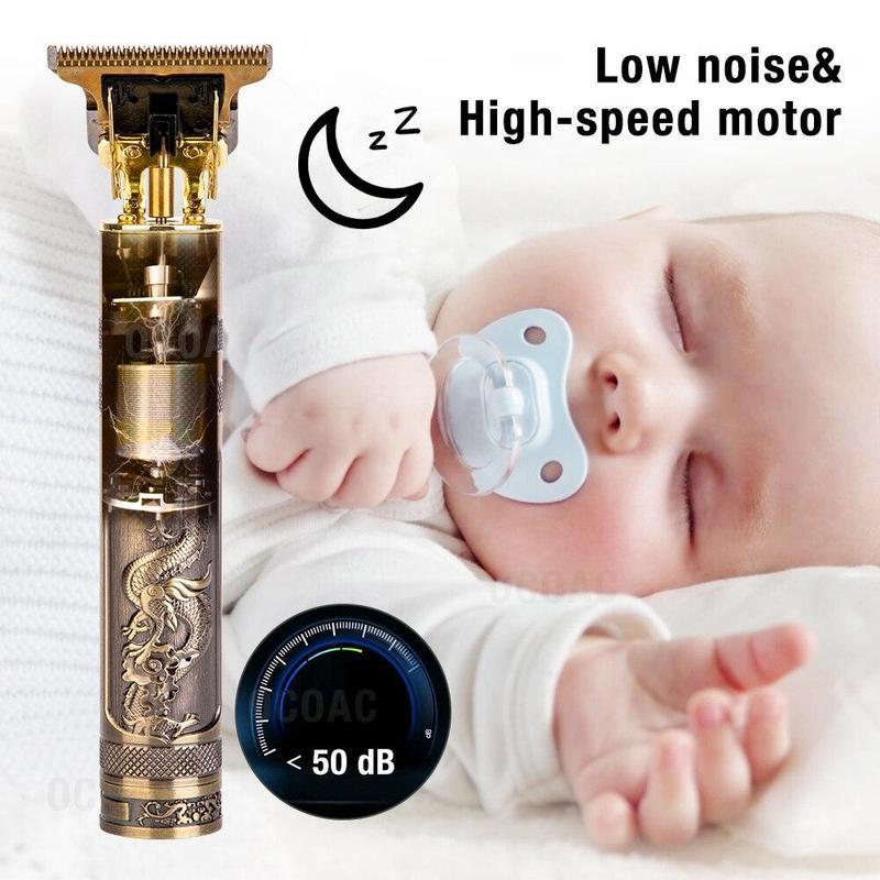 Триммер для мужчин, машинка для стрижки волос, профессиональный триммер для бороды, электрическая бритва с USB-портом для парикмахерских