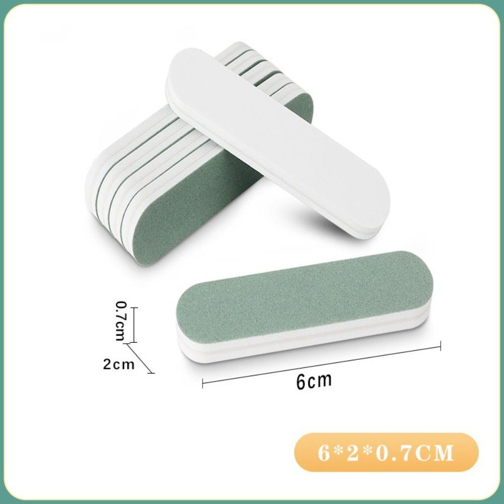 Двусторонняя маникюрная полоска-губка для удаления следов, серебристое украшение, инструмент для матирования маникюра