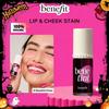 Косметика Жидкий тинт-румяна для губ Benetint Rose/Lovetint, Двойное использование для губ и щек, Водянистая легкая текстура, Естественный румянец