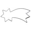 Steel cookie cutter, poinsettia shape, 10 cm
