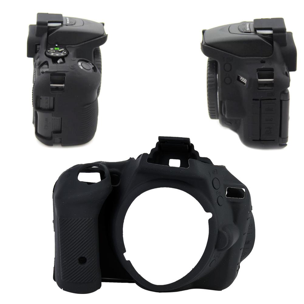 Soft Silicone Protective Case Dust Proof Anti Slip Shell for Nikon D5500 D5600 Camera