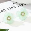 Acrylic Double Layer Petal Forest Style Romantic Earrings with Female High-end Feeling Spring and Summer New Earrings