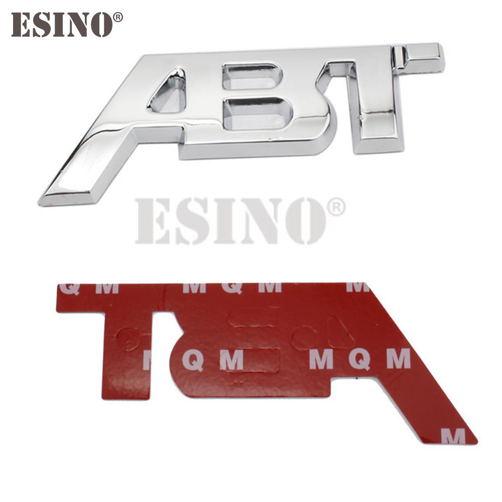 AAZW1 Car Sticker Adhesive Badge Decal Metal Zinc Alloy Emblem Car Fender Trunk Body Tailgate Badge for For ABT Sports