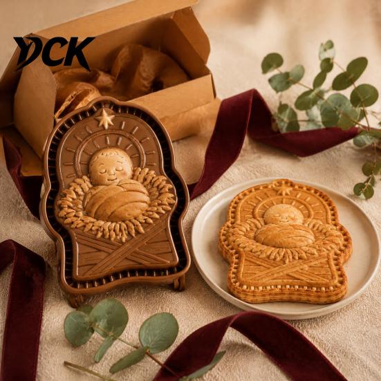 Faith Inspired Kitchen Gadgets Christmas Mini Pie Mold, Festive Dough Press And Cookie Holiday Pocket Molds Cutter, Religious Stamp for Seasonal