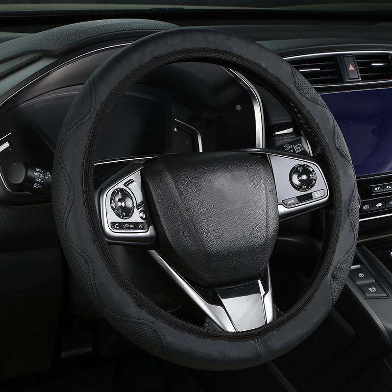 Эластичная оплетка на руль с текстурой пинхол - Простой, дышащий и без кольца дизайн.