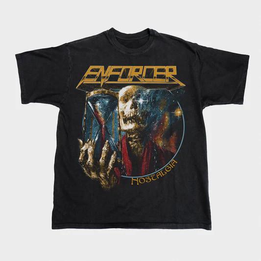 ENFORCER Band Nostalgia Black T shirt Full Size S-5XL