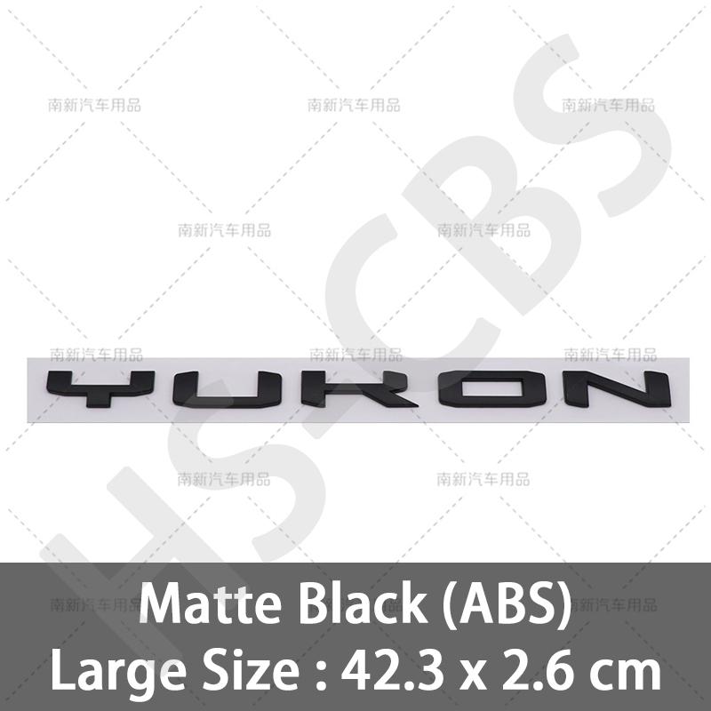 swpzb8 Big Small Size 3D ABS YUKON Letters Emblem Logo Car Stickers for GMC Car Rear Trunk Bumper Tailgate Badge Styling Accessories
