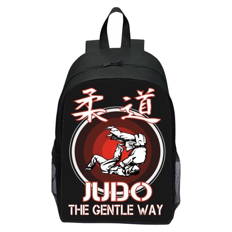 Новый рюкзак JUDO с принтом для учеников начальной школы, мультяшный рюкзак для карате для 1-3 классов, повседневный и легкий