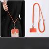 Comfortable Secure Phone Lanyard Anti-Drop Crossbody Neck Strap with Card Holder Solid Color Phone Case Strap for Travel Work