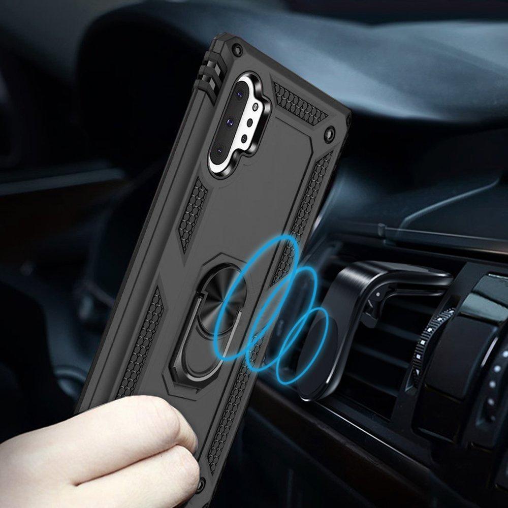 Armored case for Samsung Galaxy Note 10+ Plus, Nox Case Ring, black