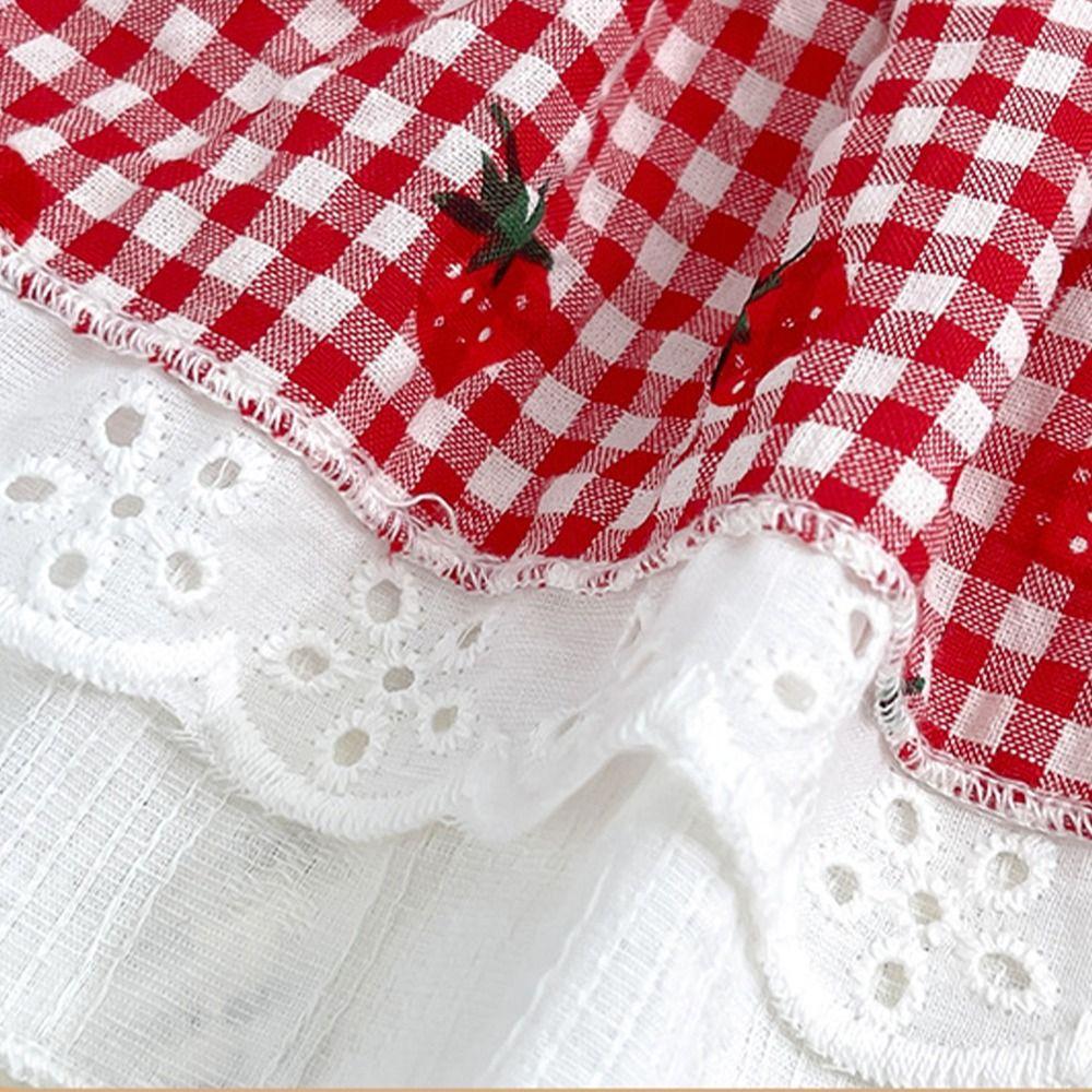 Breathable Pet Strawberry Dress Soft Pet Summer Clothes Fashion Dog Vest  Autumn