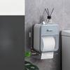 Household Tissue Box Wall Mounted Restroom Bathroom Tissue Storage Box No Punching Required