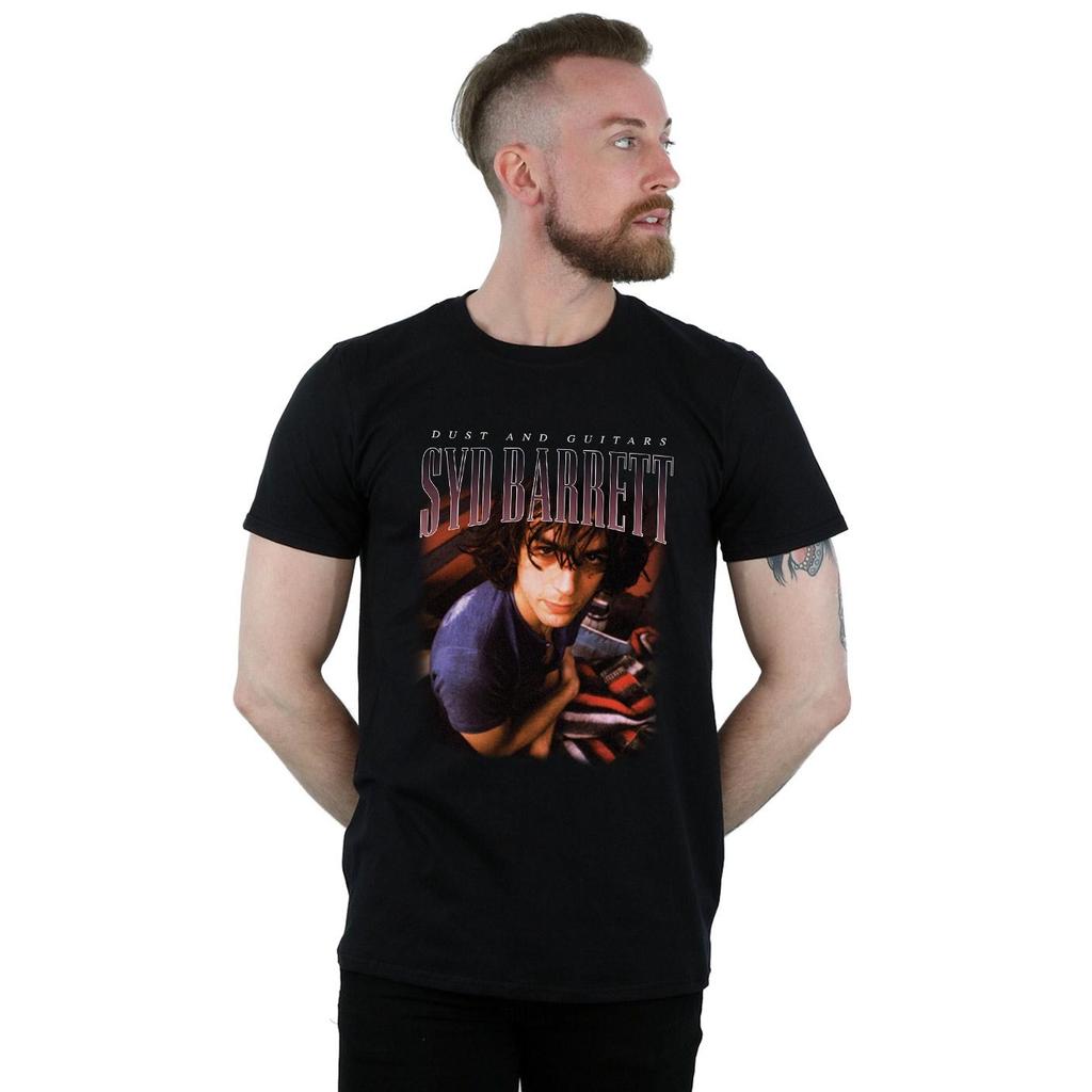 Syd Barrett Mens Dust And Guitars Homage T-Shirt