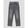 8SECONDS Mid-Length Straight Denim Pants Light Gray