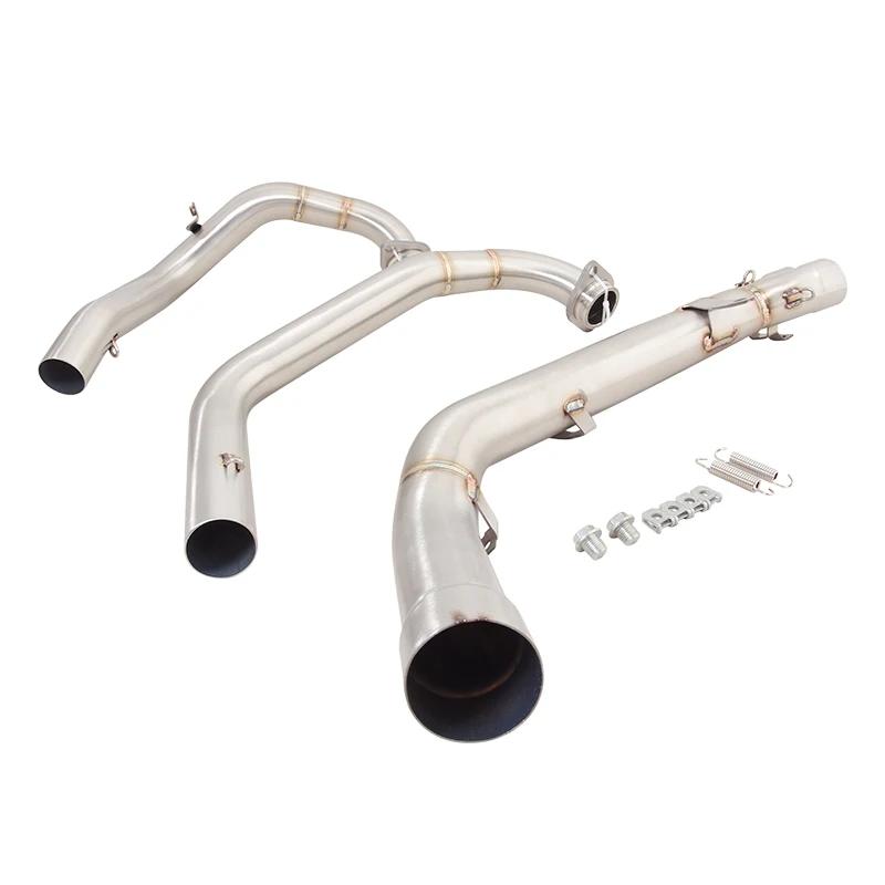 For Aprilia Tuareg 660 2022-2024 Header Link Pipe Motorcycle Exhaust Stainless Steel Connect Original End Pipe Muffler