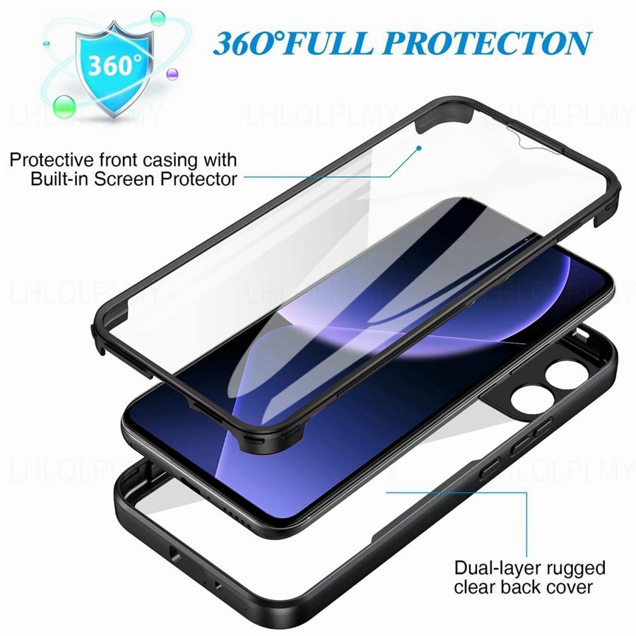 Front + Back Protect ShockProof Case For Xiaomi Redmi Note 13 12 Pro Plus 5G 12C A2 12S 13C A3 A3X 14C 14T Poco M6 F6 C75 Cover