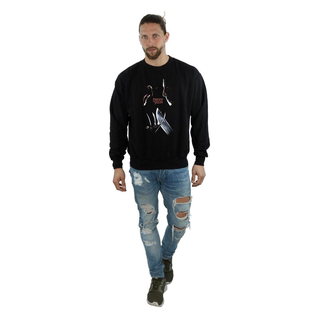 A Nightmare On Elm Street Mens Freddy Vs Jason Sweatshirt