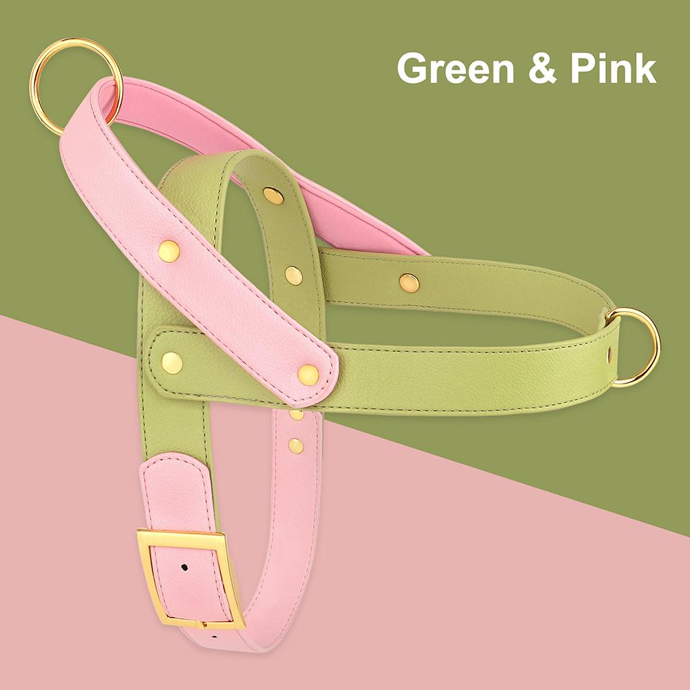 Кожаная шлейка для собак без рывков, маленькая, средняя, большая, жилет для питомца питбуля, прочная, регулируемая, для собак мопса, питбуля