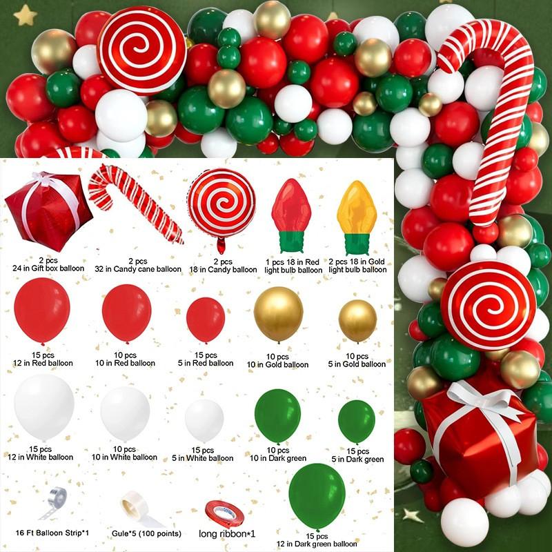 Merry Christmas Decoration Balloons Suit Christmas Theme Balloon Arch Garland Set Xmas Navidad New Year Gift Party Decor 2026