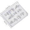 Aomily DIY Handmade Jewelry Mold Necklace Eardrop Gemstones Fondant Cake Chocolate Mould Container Crystal Drop Resin Soap Molds