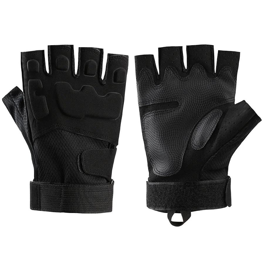 Half-finger Mittens Hunting Gloves Shock-absorbing Bicycle Gloves Cycling Climbing Paintball Shooting Outdoor Gloves