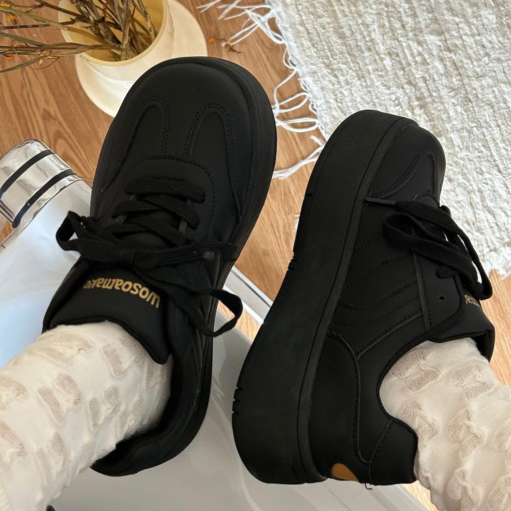 Board Shoes Women's Spring and Autumn New Platform Casual Shoes Sports Little White Shoes Versatile Sports Bread Shoes Tide