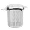 Fine Mesh Tea Strainer with 2 Handles Stainless Steel Lid Tea and Coffee Filters Reusable 6cm Height Tea Infusers Basket