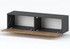 WALL-HUNG TV CABINET 140 CM GREY OAK WOTAN
