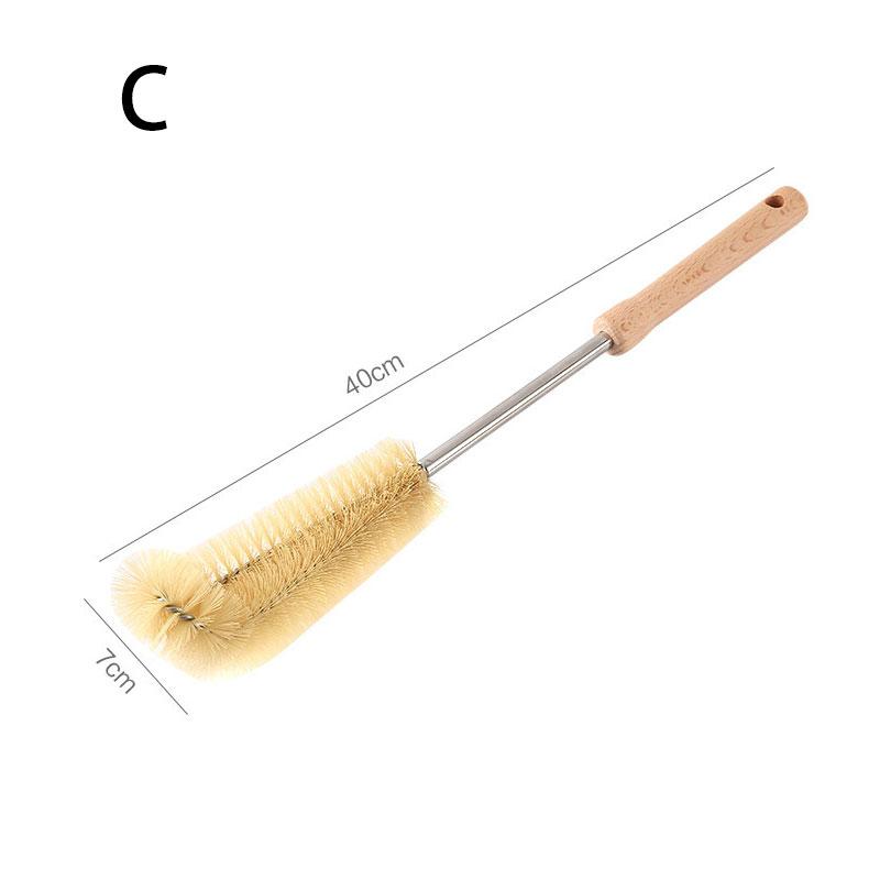Щетка для чистки стекол из дерева, щетка для чистки стеклянных чашек