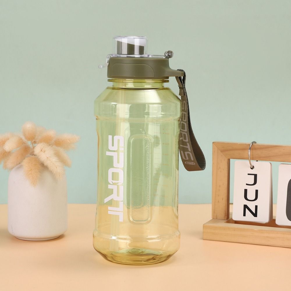 Со спортивной веревкой для переноски, спортивная бутылка для воды, с трубочкой, для фитнеса, бутылка для питья, спортивная бутылка для воды, для бега